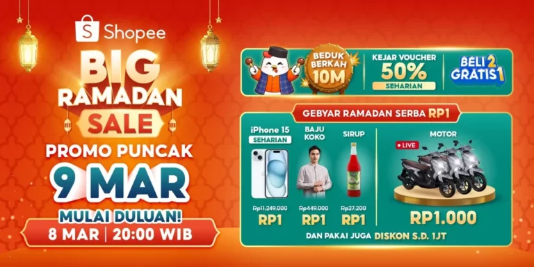 Persiapan Lebaran Makin Praktis, Shopee Hadirkan Ragam Promo Spesial di Puncak Big Ramadan Sale 9 Maret 2026
