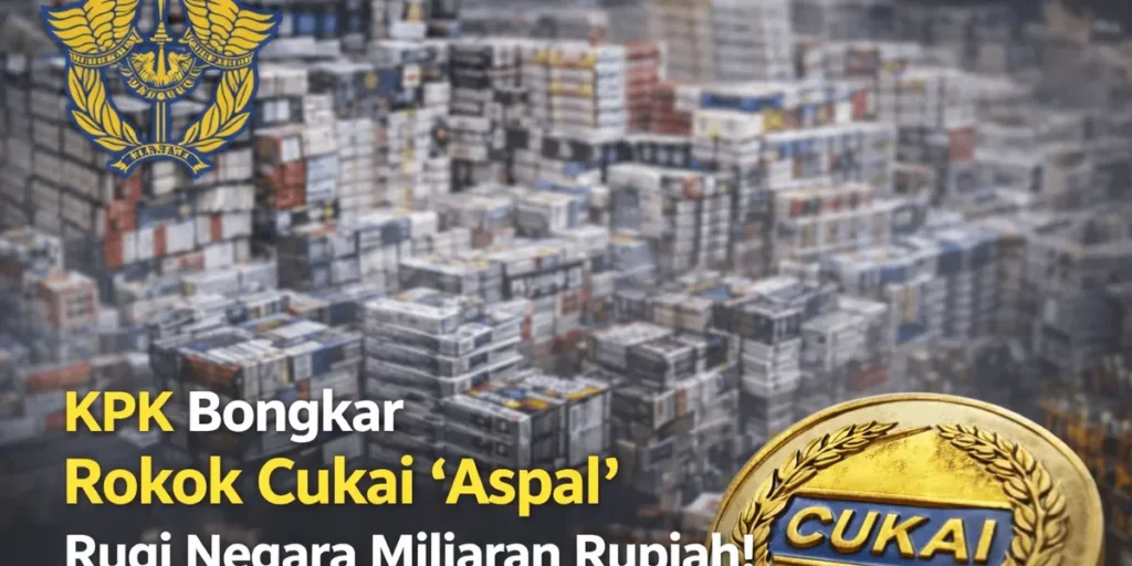 7 Tersangka Terjerat, KPK Bongkar Modus Cukai Rokok “Aspal” yang Rugikan Negara