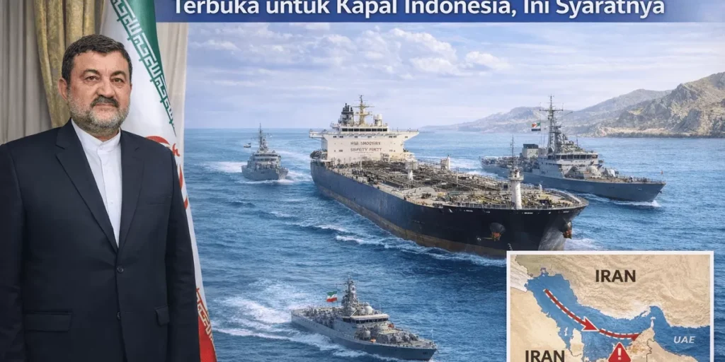 Dubes Iran Pastikan Selat Hormuz Tetap Terbuka untuk Kapal Indonesia, Ini Syaratnya
